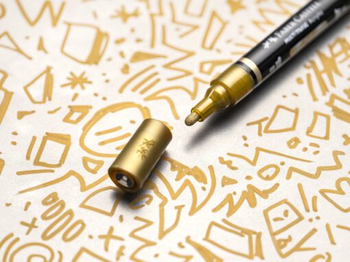 Acrylmarker Faber-Castell Multimark 250 gold