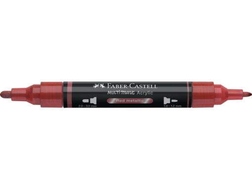 Acrylmarker Faber-Castell Multimark 296 red metallic