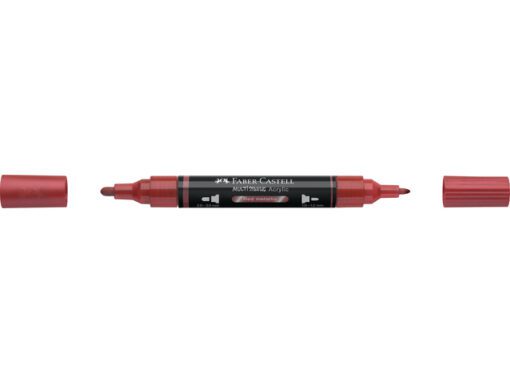 Acrylmarker Faber-Castell Multimark 296 red metallic