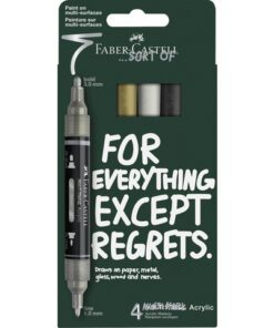 Acrylmarker Faber-Castell Multimark 4 stuks Classics        kartonetui