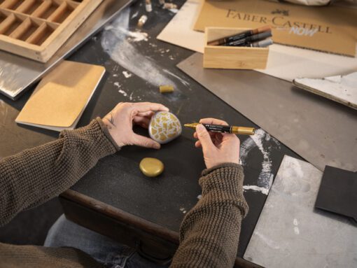 Acrylmarker Faber-Castell Multimark 4 stuks Metallic        kartonetui