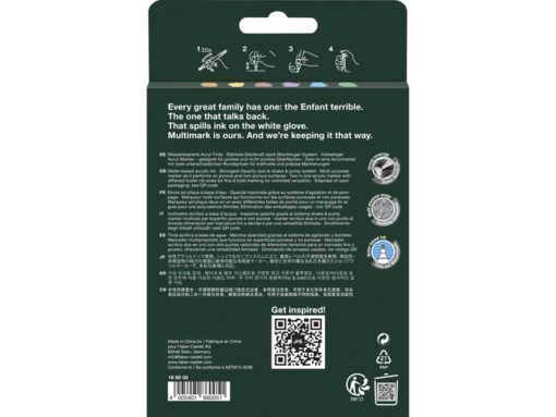 Acrylmarker Faber-Castell Multimark 6 stuks Pastel          kartonetui