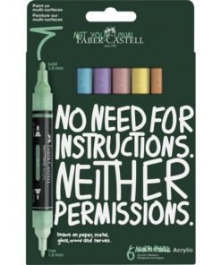 Acrylmarker Faber-Castell Multimark 6 stuks Pastel          kartonetui