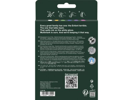 Acrylmarker Faber-Castell Multimark 6 stuks Vibrant         kartonetui