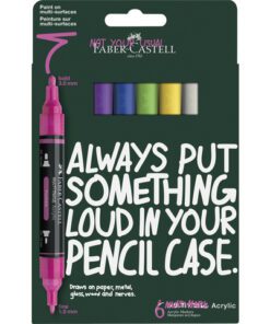 Acrylmarker Faber-Castell Multimark 6 stuks Vibrant         kartonetui
