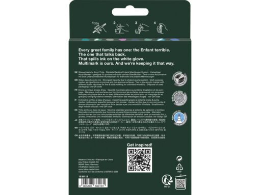 Acrylmarker Faber-Castell Multimark Frost kartonetui 6+2