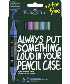Acrylmarker Faber-Castell Multimark Frost kartonetui 6+2