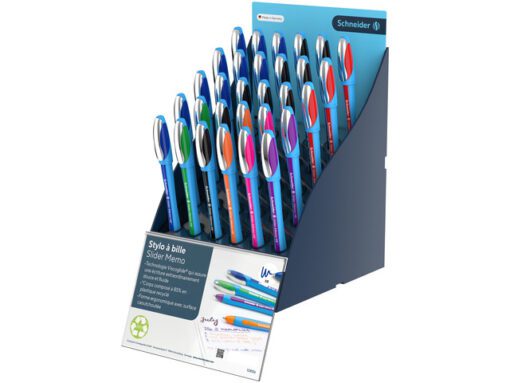 Balpen Schneider Memo XB SIS- display inhoud 30 stuks