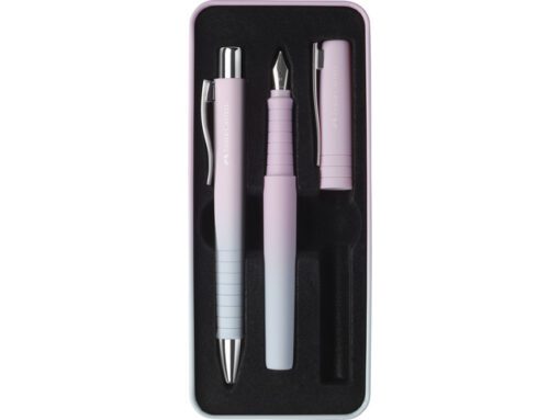 Balpen en Vulpen Faber-Castell Poly Pen in giftbox Blushing Sky