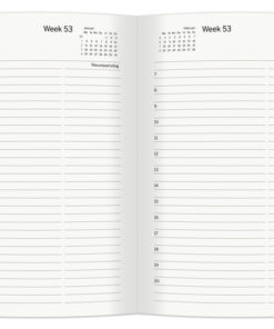 De Multo Essential dagagenda in A5-formaat biedt per dag één volledige pagina