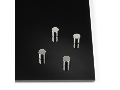 Glasbordmagneten Naga 10x10xmmcylinder set a 4st. zilver