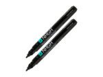 Glasbordmarker 2mm Naga       set a 2st. zwart