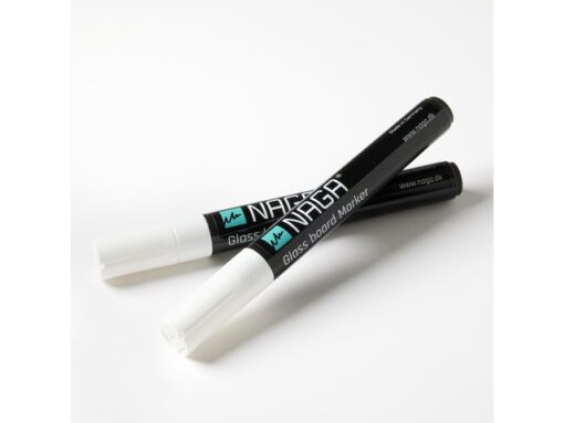 Glasbordmarker 4,5mm Naga     set a 2st. wit