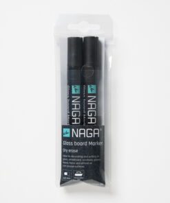 Glasbordmarker 4,5mm Naga     set a 2st. zwart