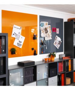 Glasmagneetbord Naga 100x100cmgrijs