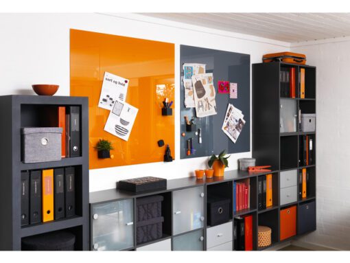 Glasmagneetbord Naga 100x100cmgrijs