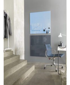 Glasmagneetbord Naga 100x100cmlichtblauw