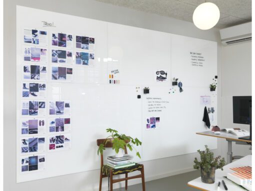 Glasmagneetbord Naga 120x150cmPure White