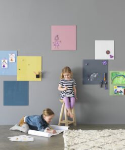 Glasmagneetbord Naga 35x35cm  wit