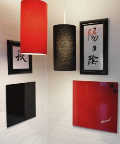 Glasmagneetbord Naga 35x35cm  zwart