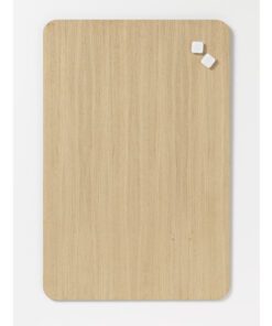 Glasmagneetbord Naga 40x60cm  eiken afgeronde hoeken