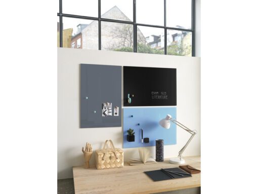 Glasmagneetbord Naga 40x60cm  grijs