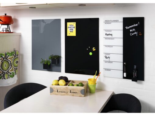 Glasmagneetbord Naga 40x60cm  grijs