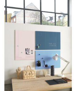 Glasmagneetbord Naga 40x60cm  poeder roze