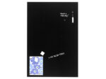 Glasmagneetbord Naga 40x60cm  zwart