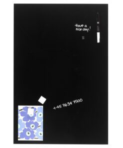 Glasmagneetbord Naga 40x60cm  zwart