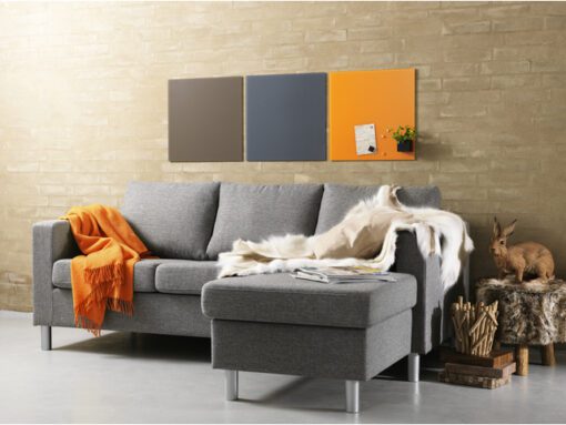 Glasmagneetbord Naga 45x45cm  beige