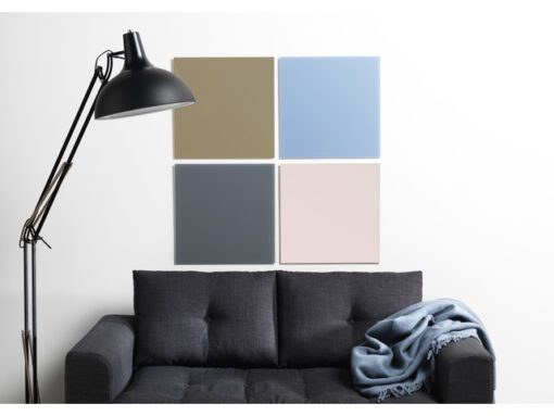 Glasmagneetbord Naga 45x45cm  beige