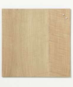 Glasmagneetbord Naga 45x45cm  eiken
