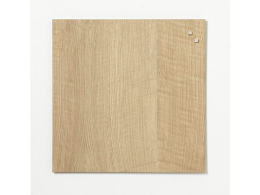 Glasmagneetbord Naga 45x45cm  eiken