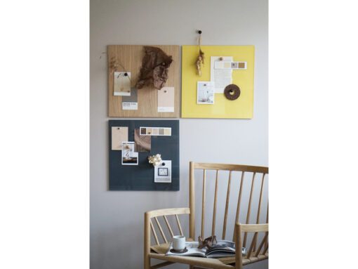 Glasmagneetbord Naga 45x45cm  eiken