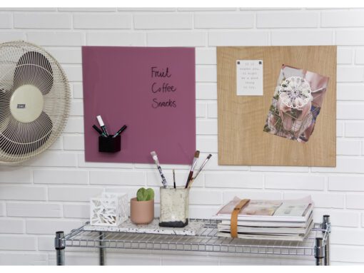 Glasmagneetbord Naga 45x45cm  eiken