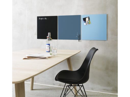 Glasmagneetbord Naga 45x45cm  jeansblauw