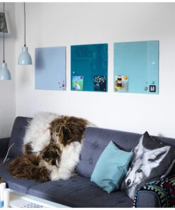 Glasmagneetbord Naga 45x45cm  lichtblauw