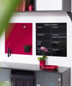 #Glasmagneetbord Naga 45x45cm rood