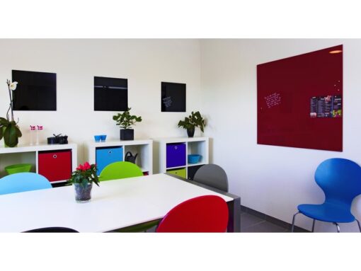 Glasmagneetbord Naga 45x45cm  zwart