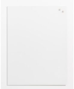 Glasmagneetbord Naga 45x60cm  Pure White