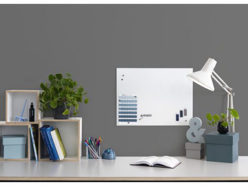 Glasmagneetbord Naga 45x60cm  Pure White