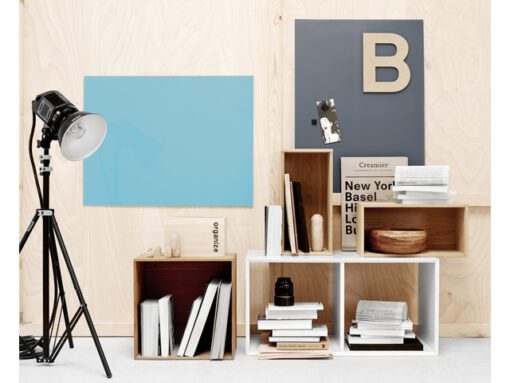 Glasmagneetbord Naga 60x80cm  grijs