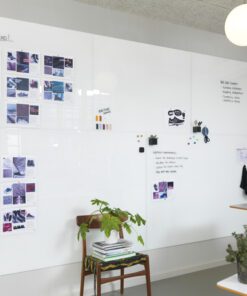 Glasmagneetbord Naga 90x120cm Pure White