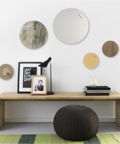 Glasmagneetbord Naga rond 25cmbeige