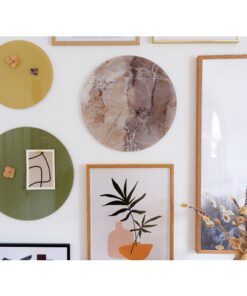 Glasmagneetbord Naga rond 25cmsahara