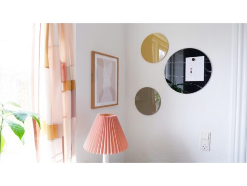 Glasmagneetbord Naga rond 25cmsahara