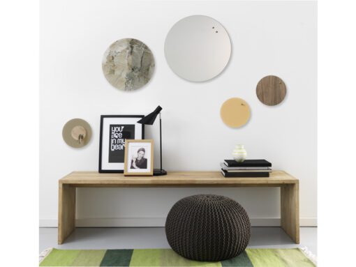 Glasmagneetbord Naga rond 25cmsahara