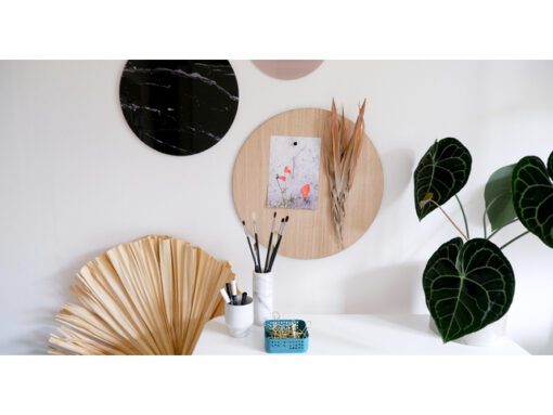 Glasmagneetbord Naga rond 45cmeiken