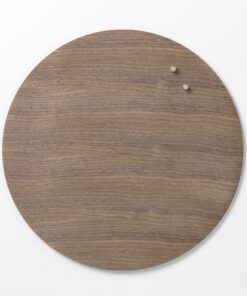 Glasmagneetbord Naga rond 45cmwalnoot